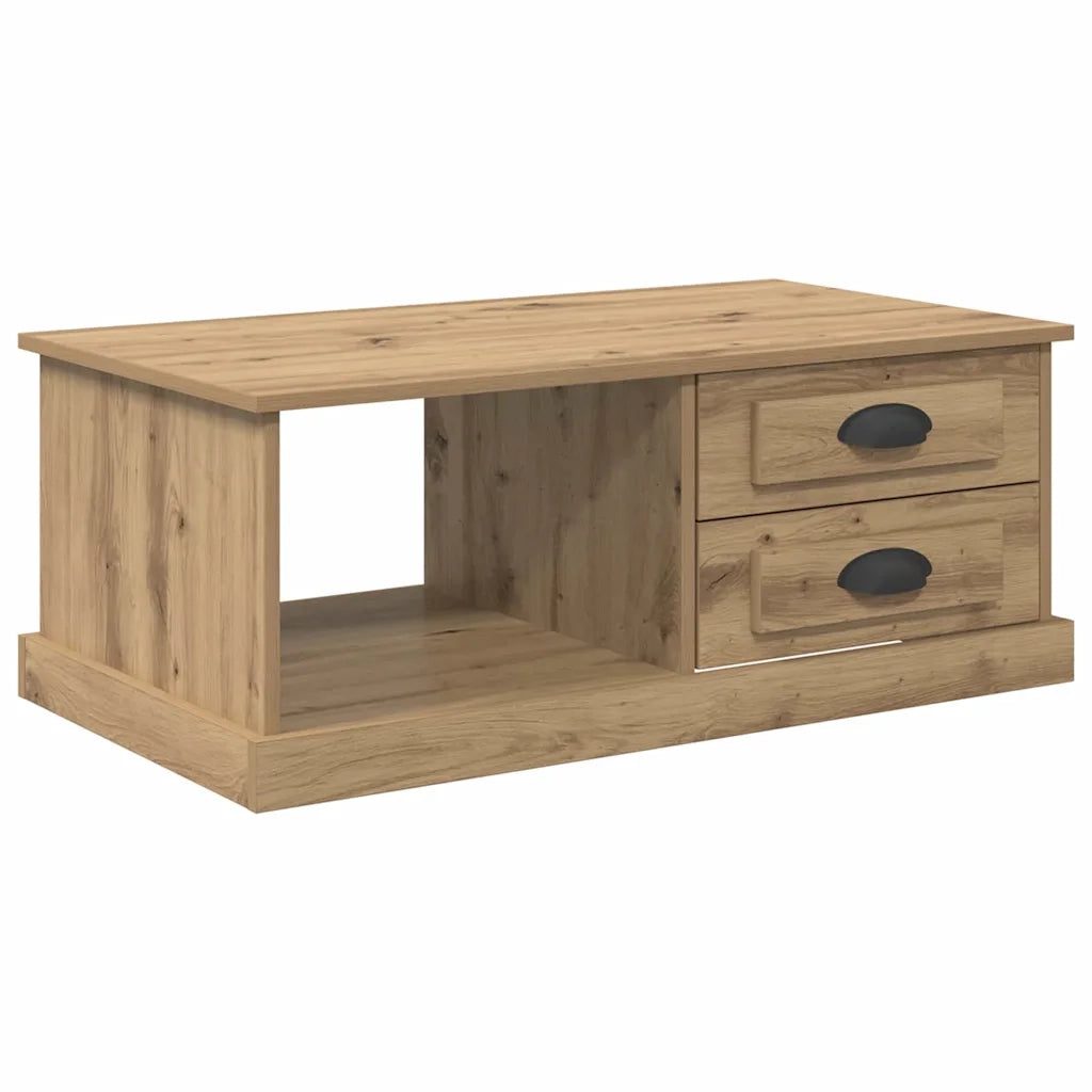 Tavolino da salotto Rovere artigianale 90 x 50 x 35 cm