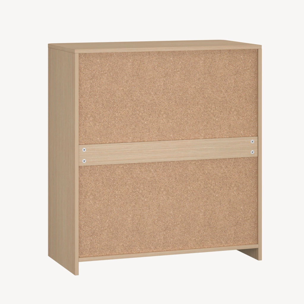 Credenza Takranmaa con Cassetto e Ante 88x79x39 cm Effetto Rovere [en.casa]