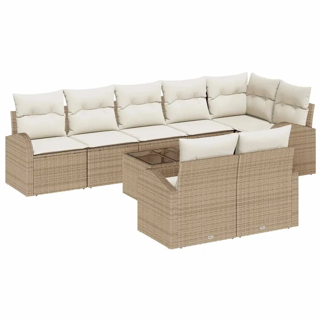 Set Divano da Giardino 9 pcs polyrattan 3346101