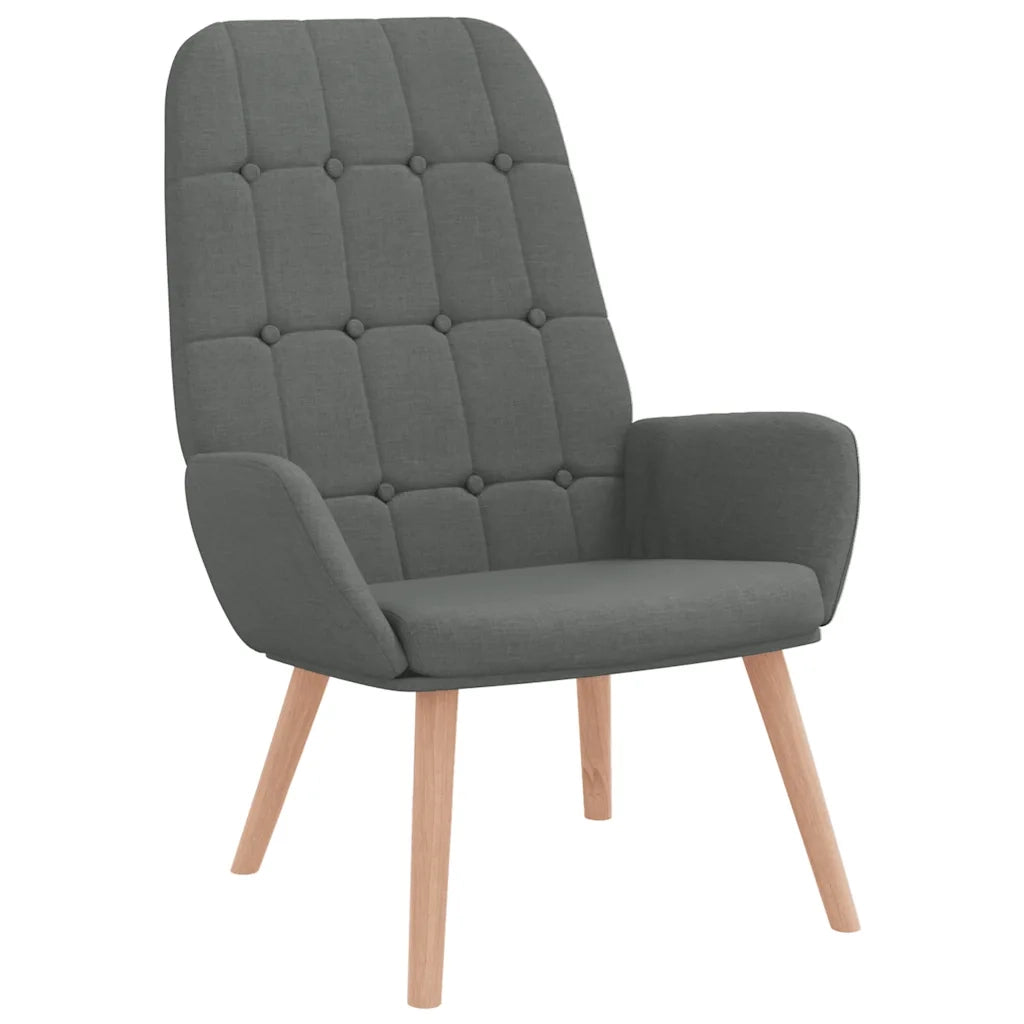 vidaXL Sedia Relax Grigio Scuro in Tessuto