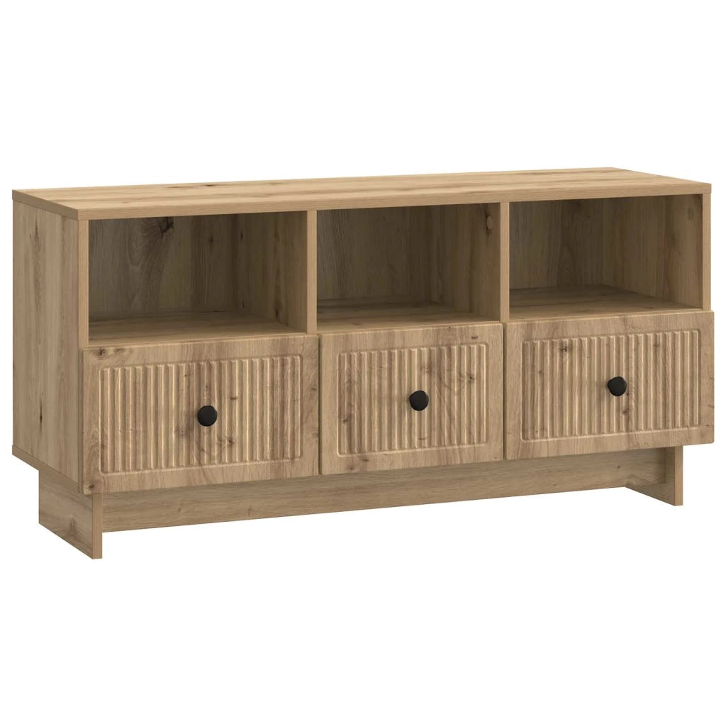 Mobile TV con cassetto Rovere Artigianale 102 x 34,5 x 50 cm