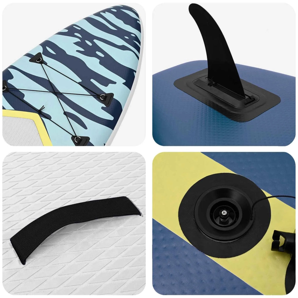 SUP gonfiabile con vela APEX 330 x 76 x 15 cm Blu per 42039140