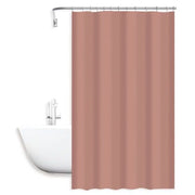 Trade Shop - Tenda Doccia Antimuffa Impermeabile Peva 240 X 200cm Con Anelli Bagno Rosa 79711 -