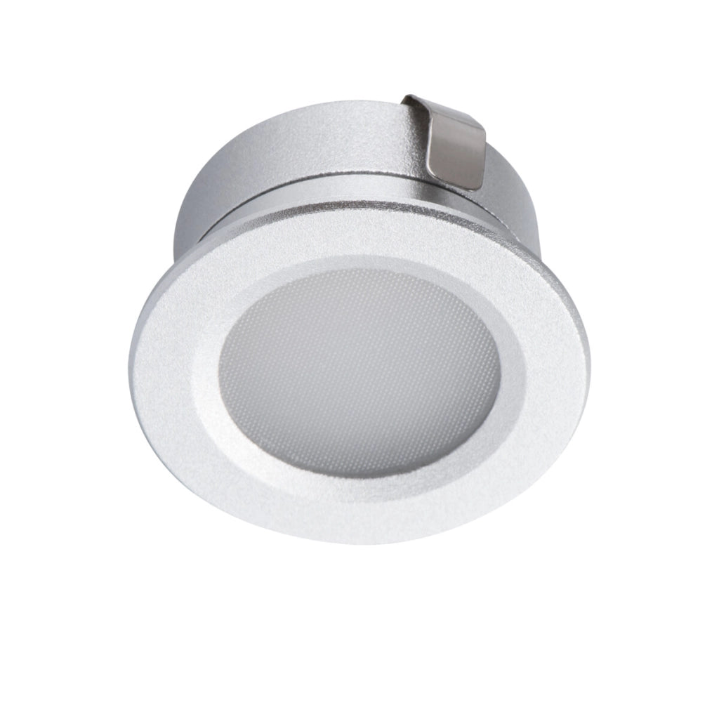 Faretto incasso tondo LED 1W 3000K IP65 argento Kanlux