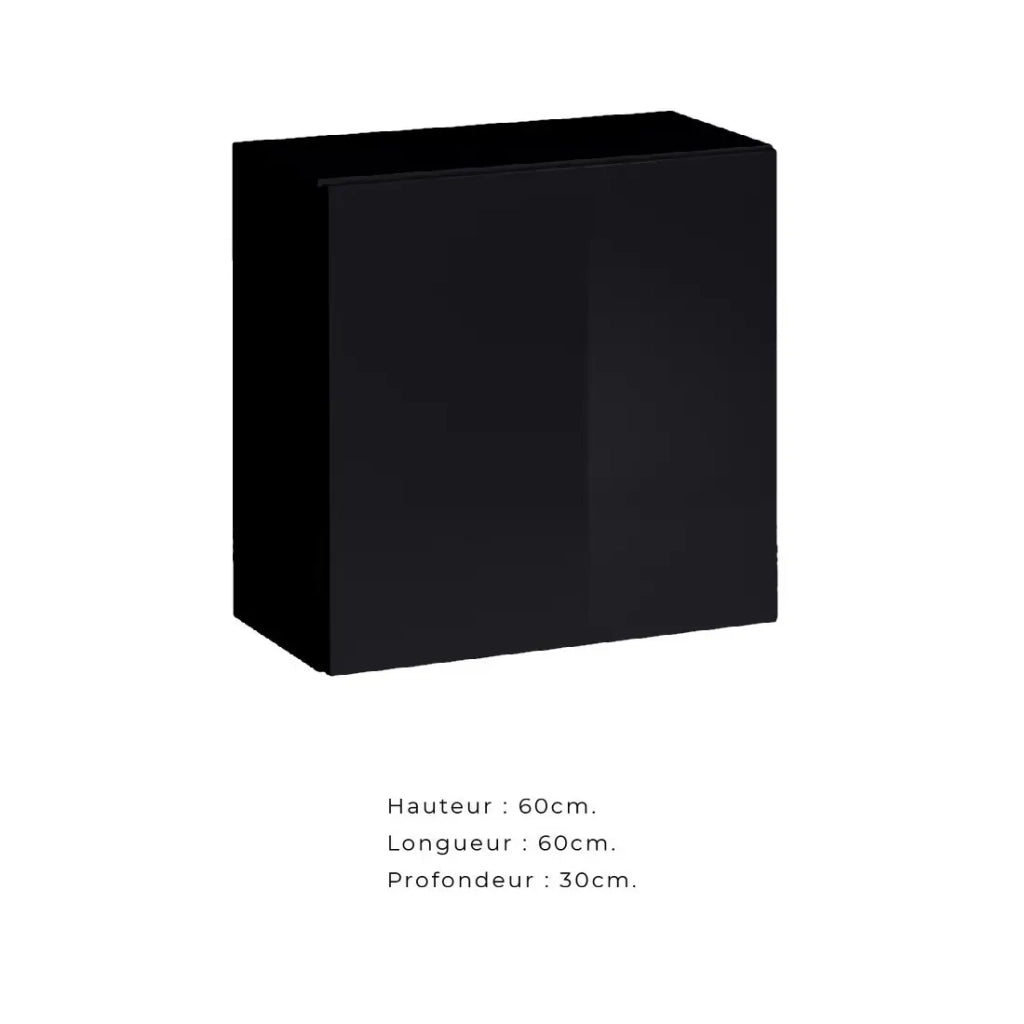 Armadio sospeso – Nero – Collezione SWITCH – 60x60 cm – Design moderno