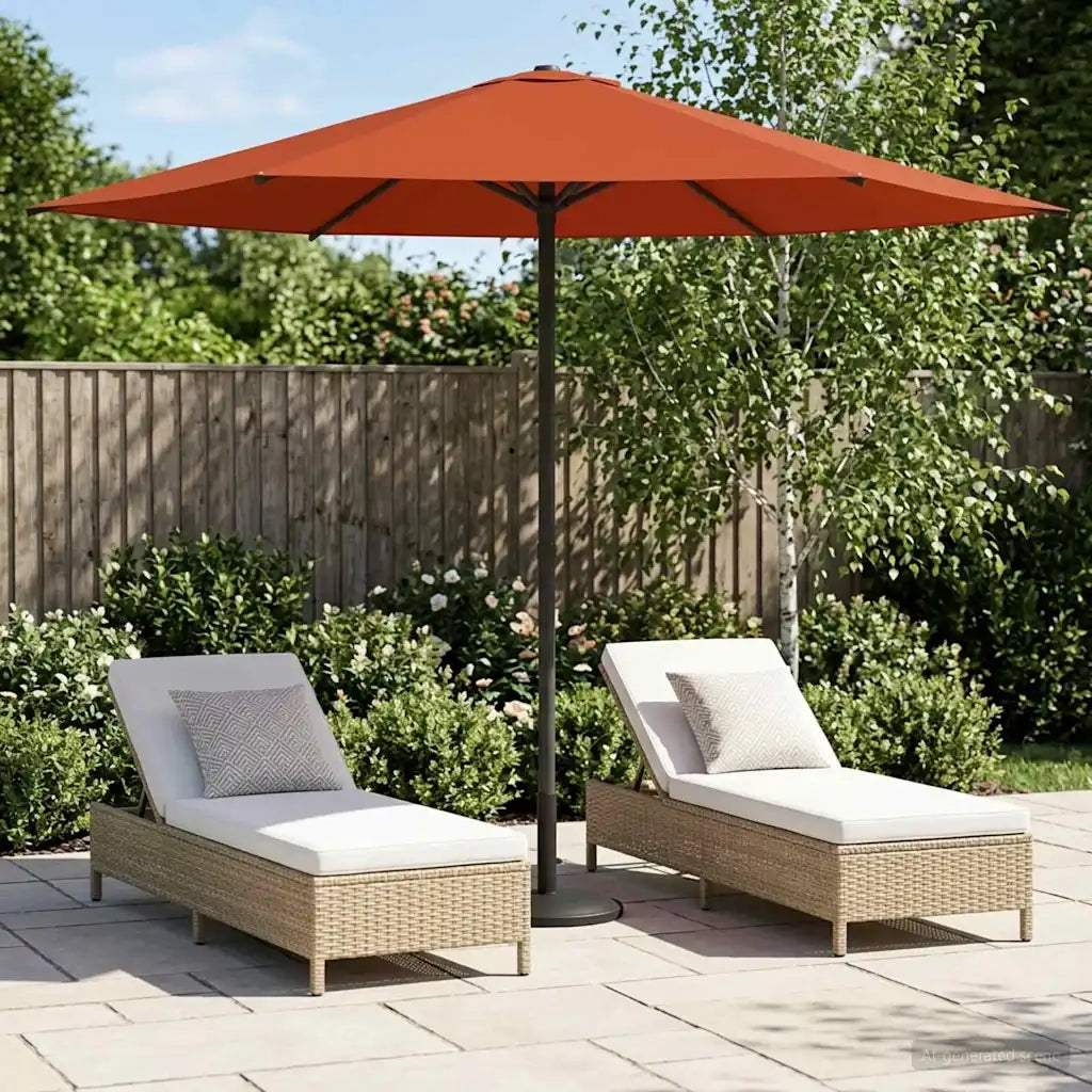 Ombrellone da giardino-Parasole da Giardino con Base 230 x 230 cm Poliestere 834299