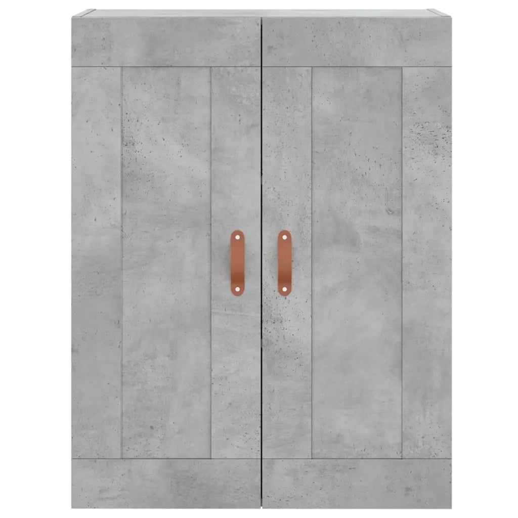 Mobile a Parete Grigio Cemento 69,5x34x90 cm Legno Multistrato 830360