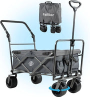 Carrello Portatile - Carrello da Spiaggia - Carrello con Ruote - Carrello con Multipli Livelli - Carrello con Ruote che Gira