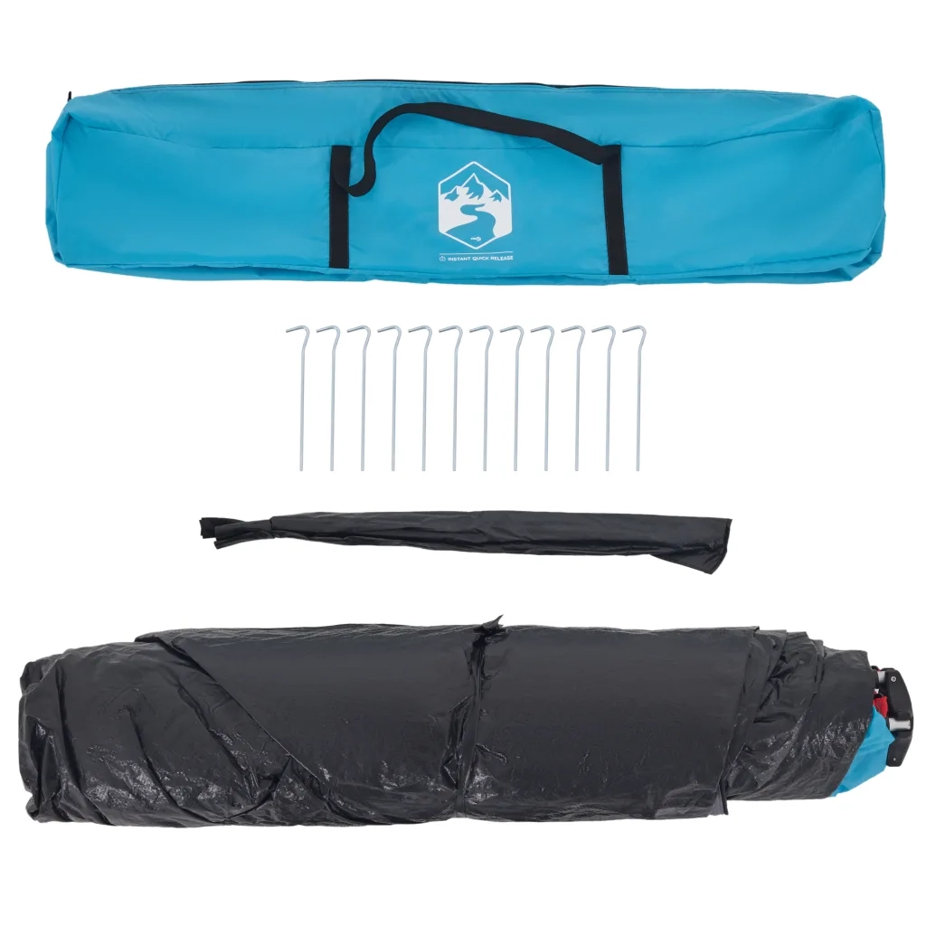 Tenda da Campeggio Cabina 4 Persone Blu a Rilascio Rapido 4004220