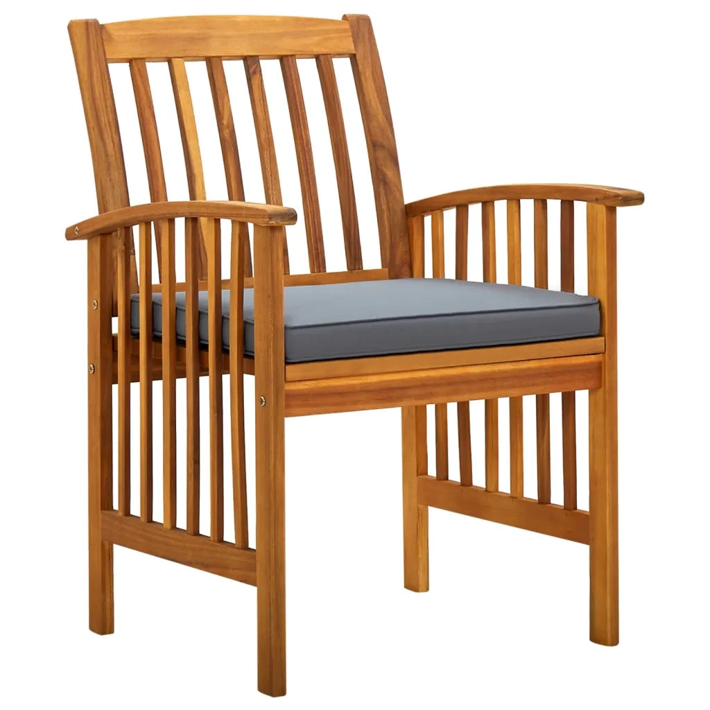Set da Pranzo da Giardino 3 pz con Cuscini Massello di Acacia cod mxl 42537