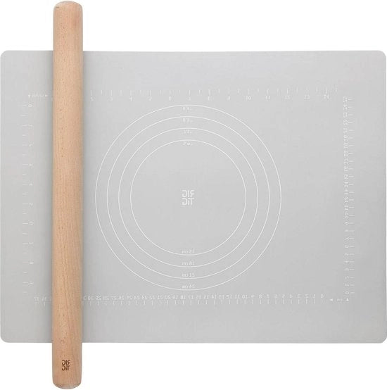 Rolla pasta e sottopiatto leggero grigio - modello Rig Tig - articolo da forno - accessori cucina