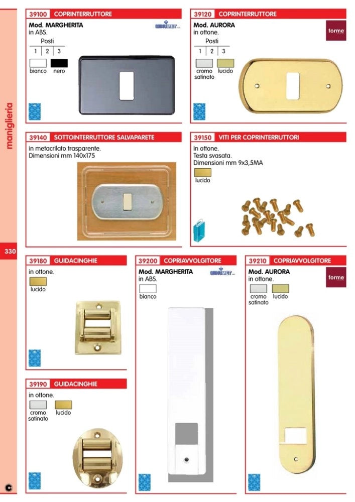 12pz guidacinghia ovale ottone luc. cod:ferx.37107