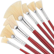 Set di Pennelli a Penna per la Pittura - Setole di Maiale - 7 Pezzi