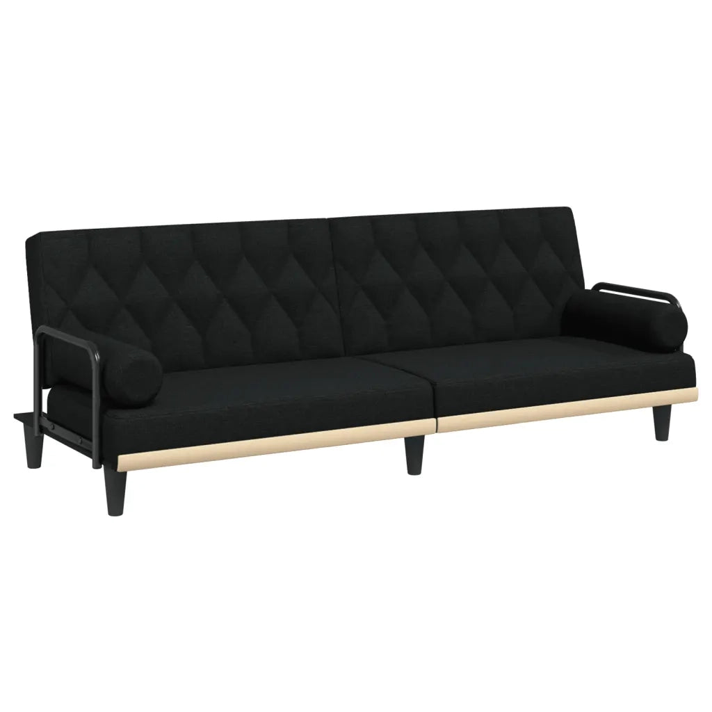 Divano letto | Sof¨¤ letto | Letto singolo con Braccioli Nero in Tessuto