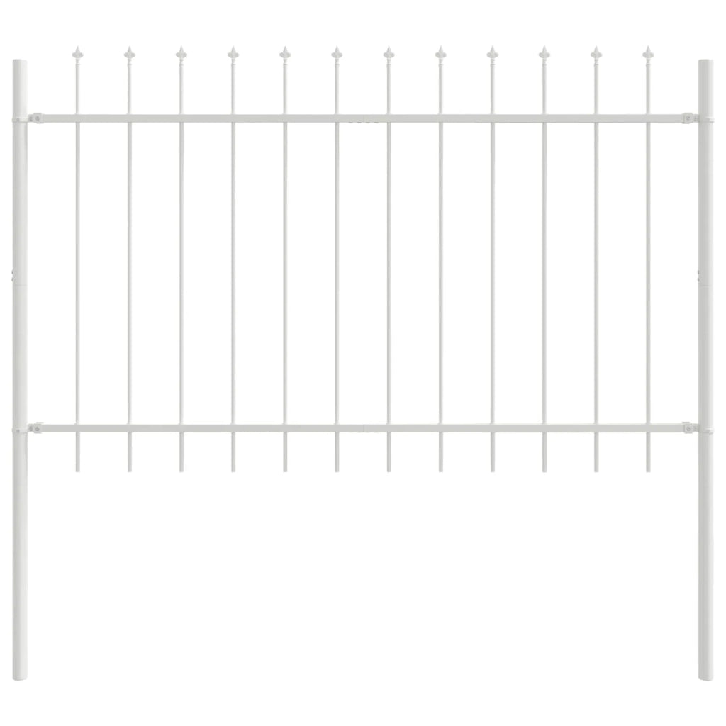 Recinzione per Giardino | Recinzione da cortile 5 pz Bianco 8,5 x 0,8 m