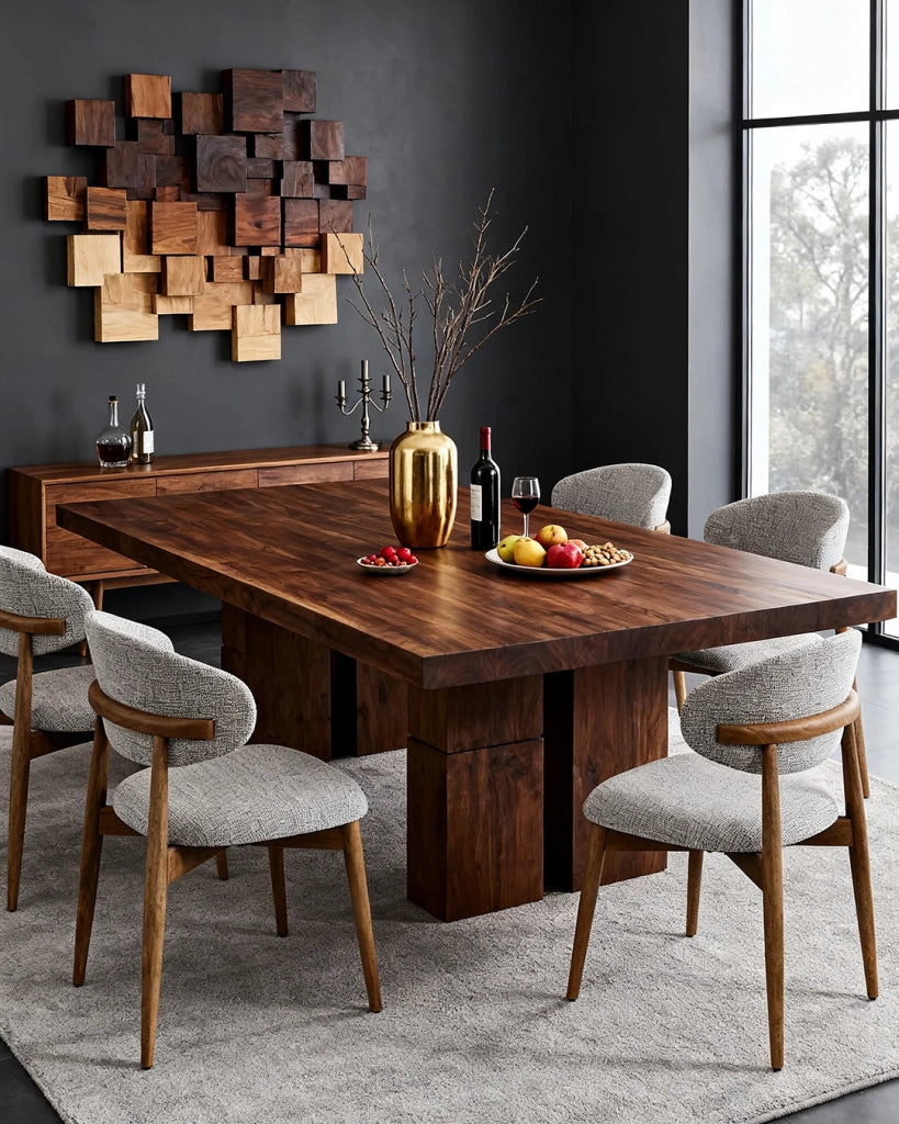 Sedia in Legno Daphne, Colore Noce/Argilla