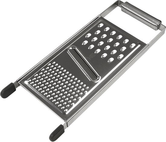 Raspante universale per cucina con acciaio inossidabile di alta qualità, piedini antiscivolo, ideale per raschiare superfici ruvide e lisce, resistente al lavastoviglie