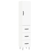 Buffet credenza cassettiera mobiletto mobile contenitore organizer cucina soggiorno salotto alto 34,5 x 34 x 180 cm legno ingegnerizzato bianco 02_0032298