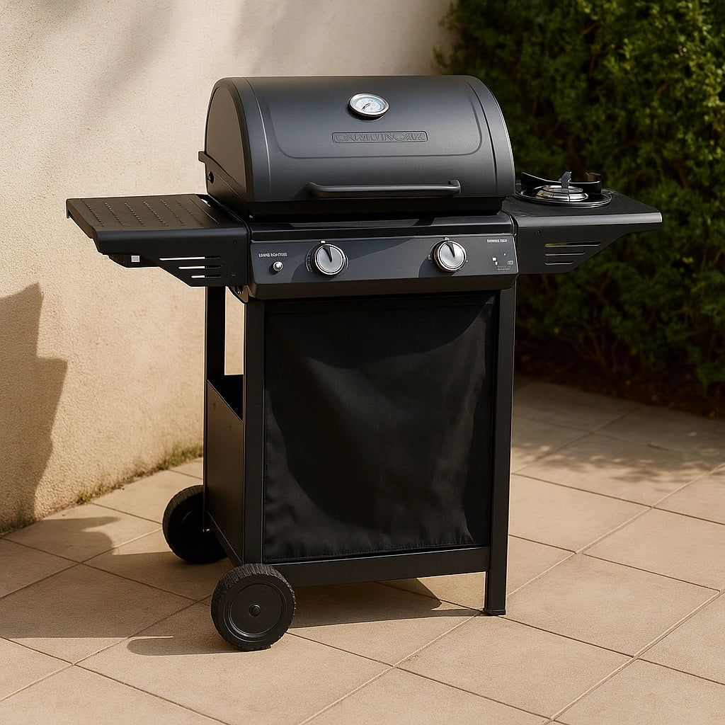 BARBECUE A GAS CON PIETRA LAVICA XPERT 100LS PLUS 7,1+2,1KW MADE IN ITALY