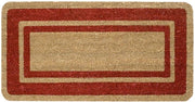 Zerbino Cocco Naturale 40x70 cm Elegante Robusto Ingresso Casa Esterno Antiscivolo Bordeaux