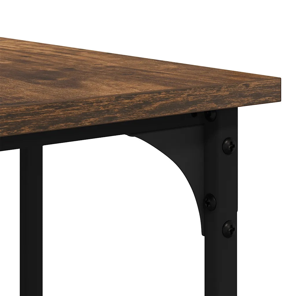 Scrivania | Tavolo da Ufficio Rovere Fumo 139x139x75 cm in Legno Multistrato