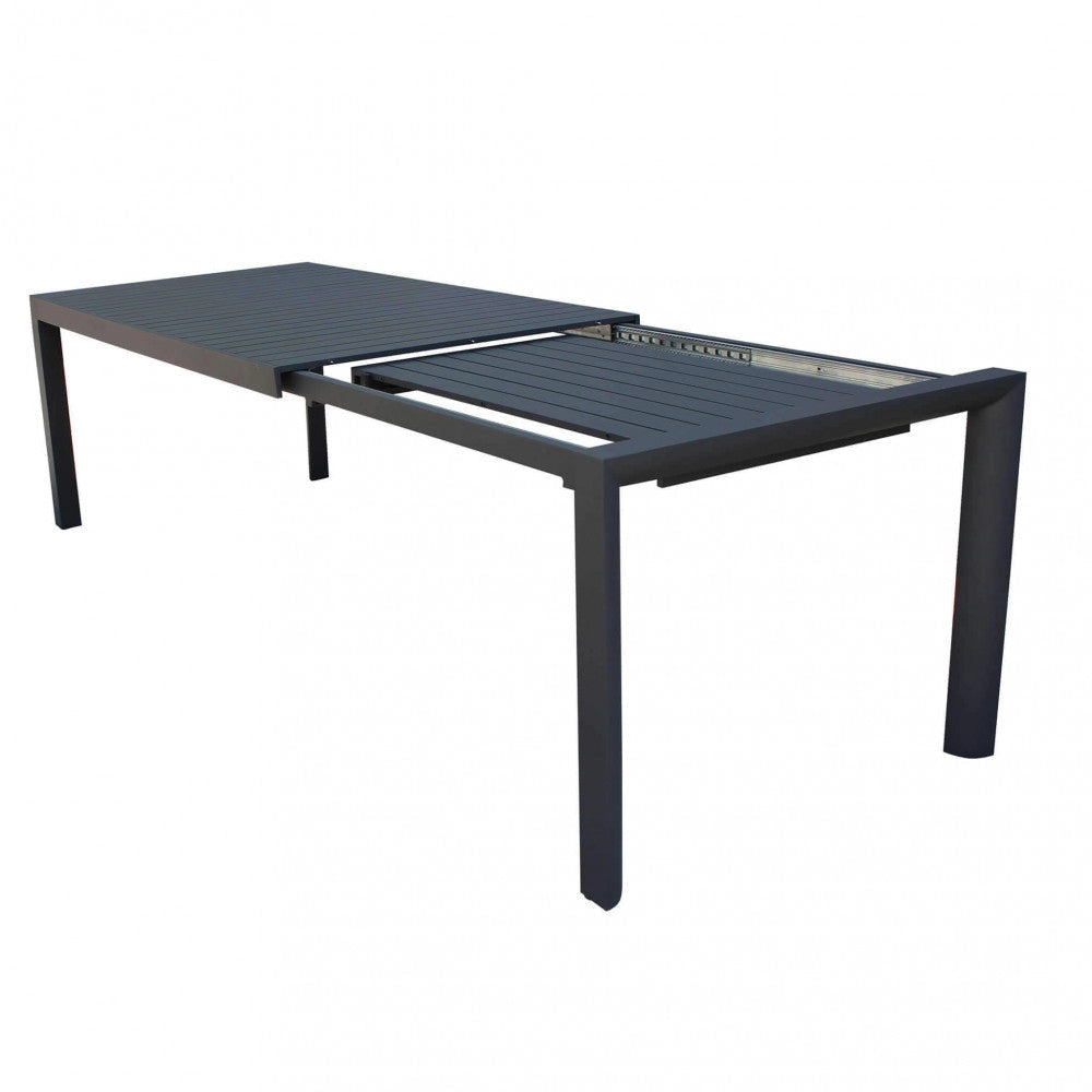 Tavolo Allungabile Houston 225/300x100x75 h cm in Alluminio Antracite