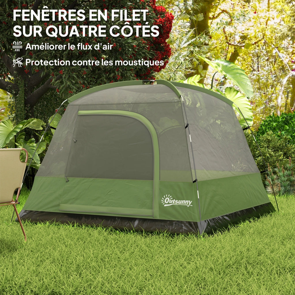 Tenda da campeggio familiare ¨C zephmum ¨C verde oliva impermeabile 2-4 posti