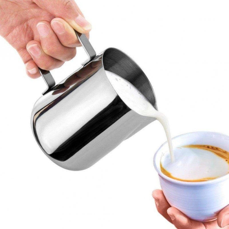 Brocca per il latte Orion in acciaio da 350 ml per montare e servire il latte caldo