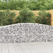 Cesti Gabbioni ad Arco 25 pz 400x50x80/100 cm Ferro Zincato 3145954