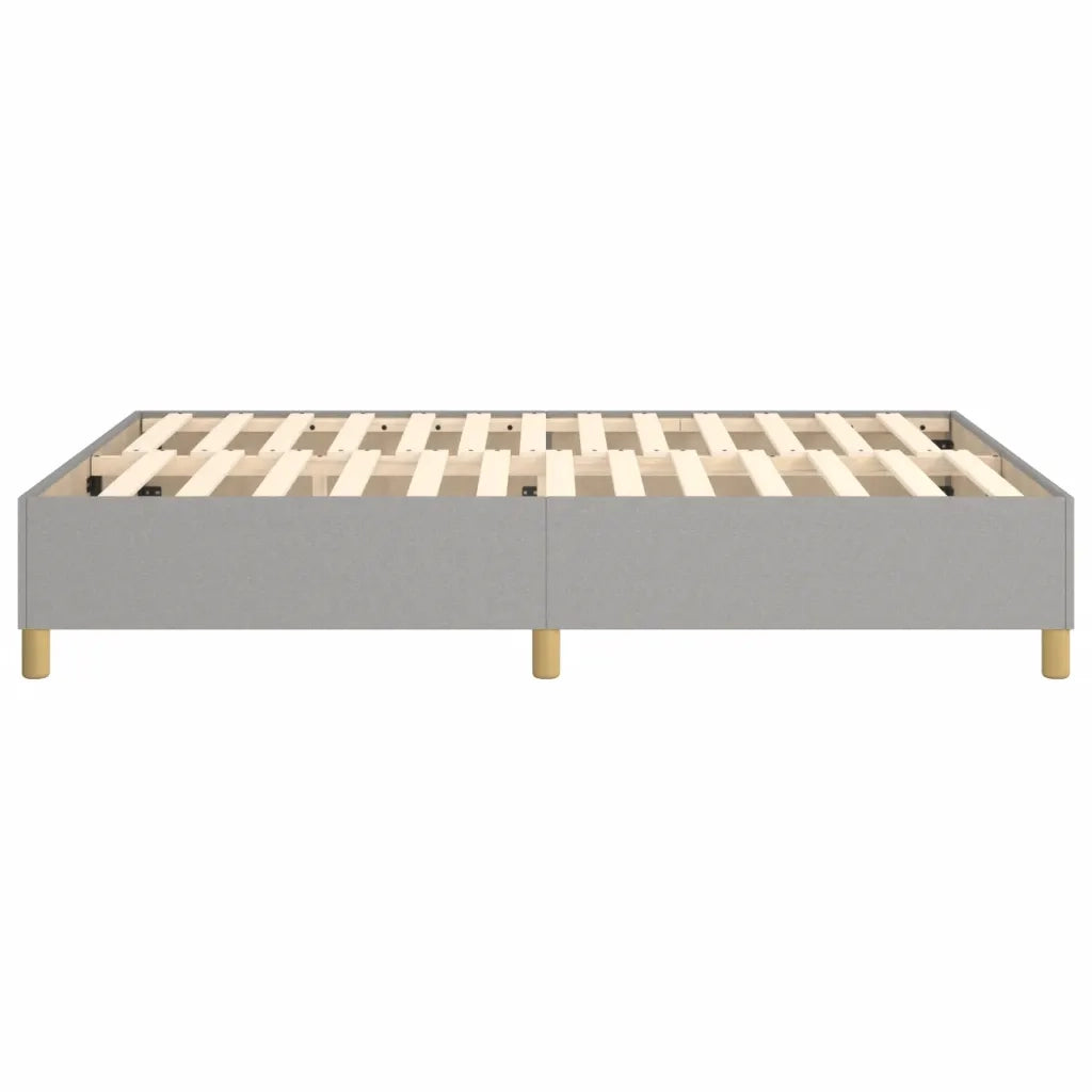 Struttura Letto a Rete a Molle-Giroletto Grigio Chiaro 140x190 cm Tessuto 604988