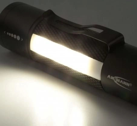 Ansmann 1600-0137 torcia Nero, Bianco Torcia a mano LED