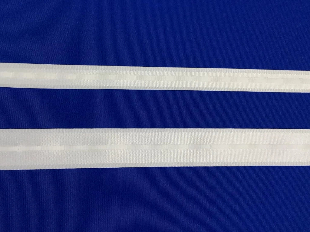 Fettuccia Per Tende A Pacchetto Steccato Nastro Bianco Da Cucire Vendita al Metro lineare  (Bianco mm 18 FET 015)