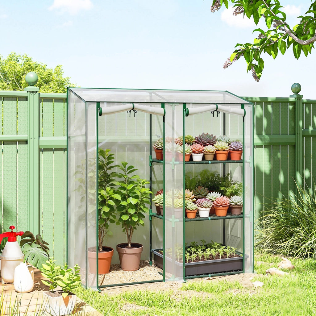 Serra Verticale a 2 Sezioni ¨C zephmum ¨C Verde Scuro e Acciaio, 143x45x151 cm