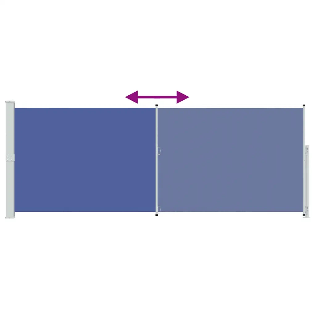 Tenda Laterale Retrattile per Patio-Tenda parasole per balcone 180x500 cm Blu
