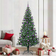 Albero di Natale artificiale con luci integrate Verde 210 cm