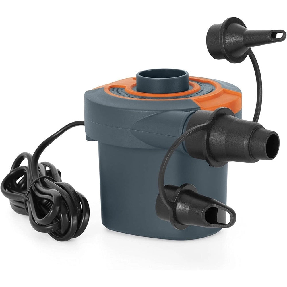 Trade Shop - Pompa Ad Aria Elettrica Di Gonfiaggio Con Adattatori Per Valvole 220v Portatile 020053 -