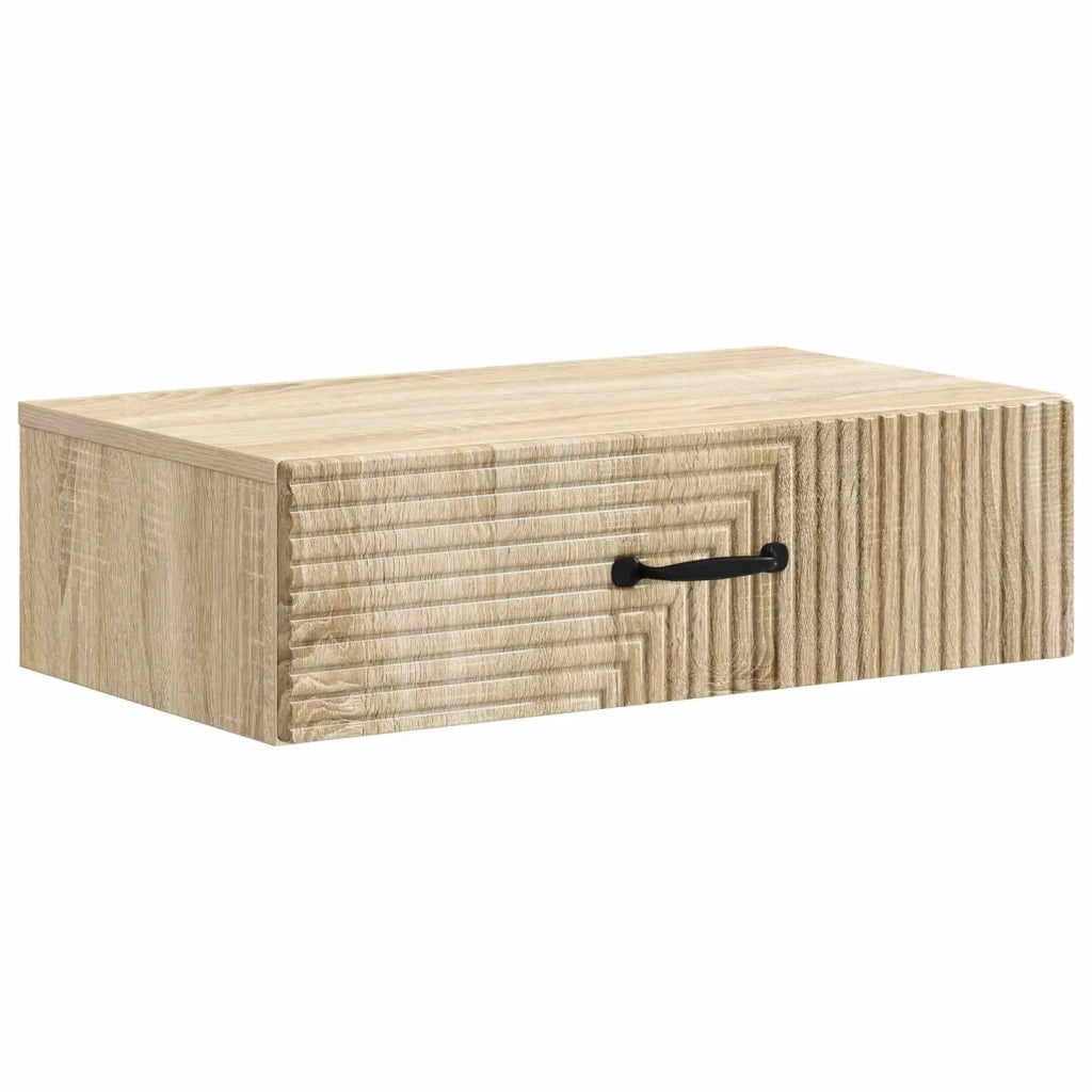 Tavolino da Parete Laterale Rovere Sonoma 59 x 34,5 x 17 cm 898657