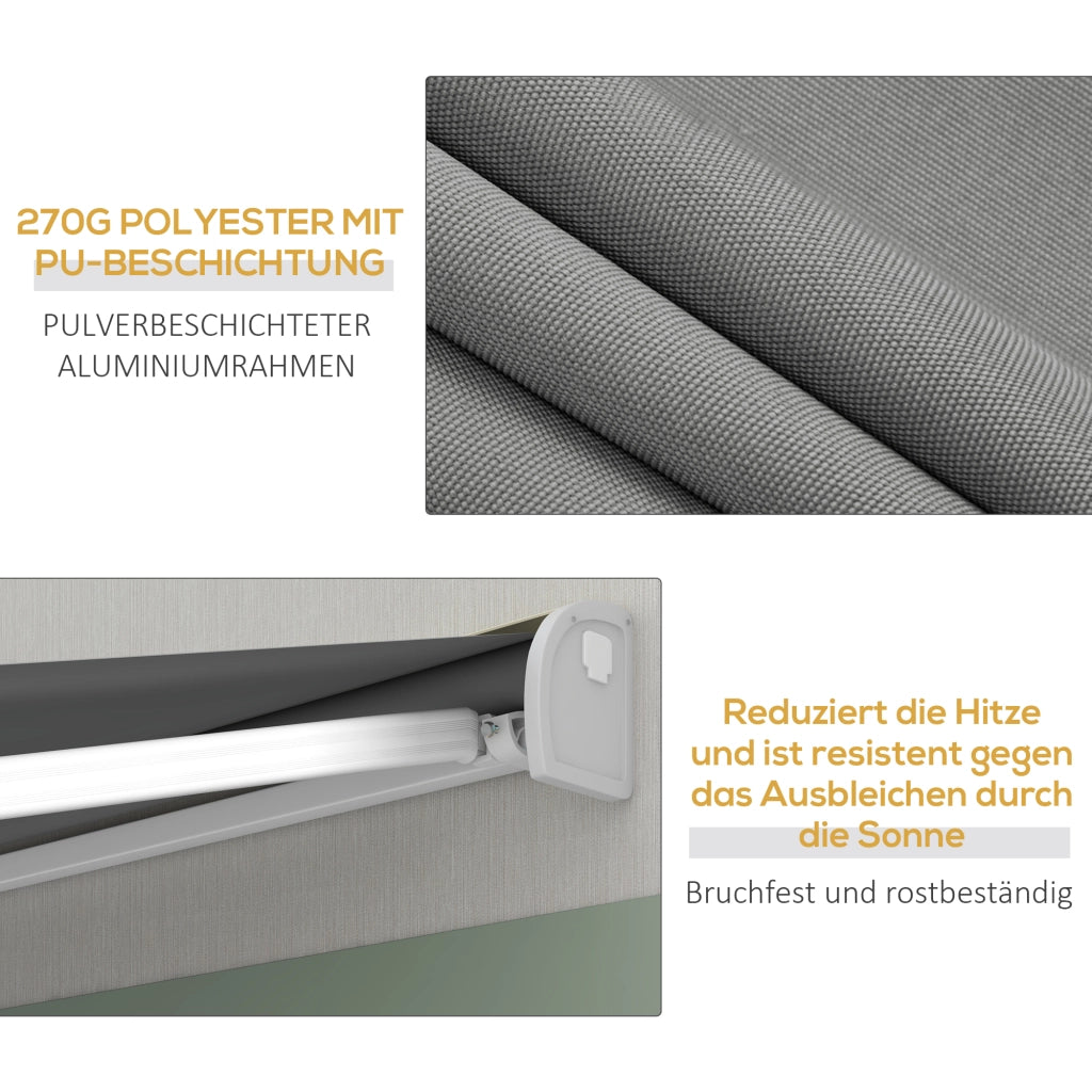 Tenda da esterno ¨C Minimal ¨C Grigio chiaro 300x250 cm