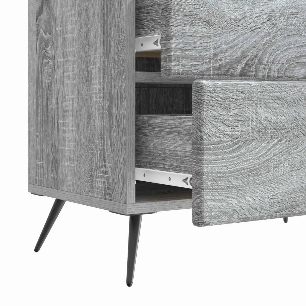Armadio da Notte Grigio Sonoma 62 x 34,5 x 47,5 cm 895471