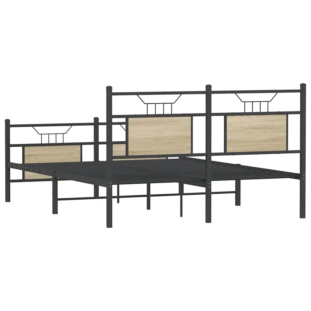 Giroletto senza Materasso Rovere Sonoma 140x190cm in Truciolato 4106810