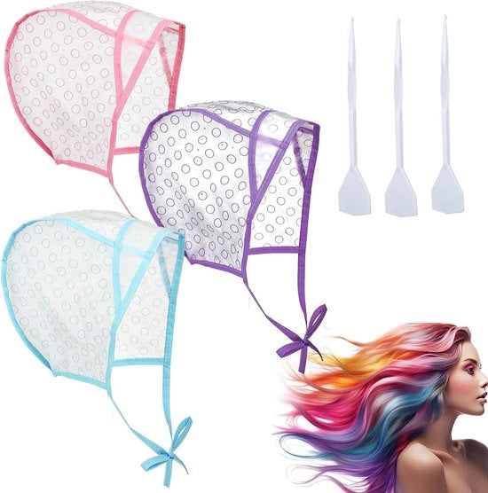 Confezione da 3 Capelli in Verniciabile Vernice, Capelli con Haken in Plastica, Accessori per Capelli per una Colorazione e Stilizzazione Precisa