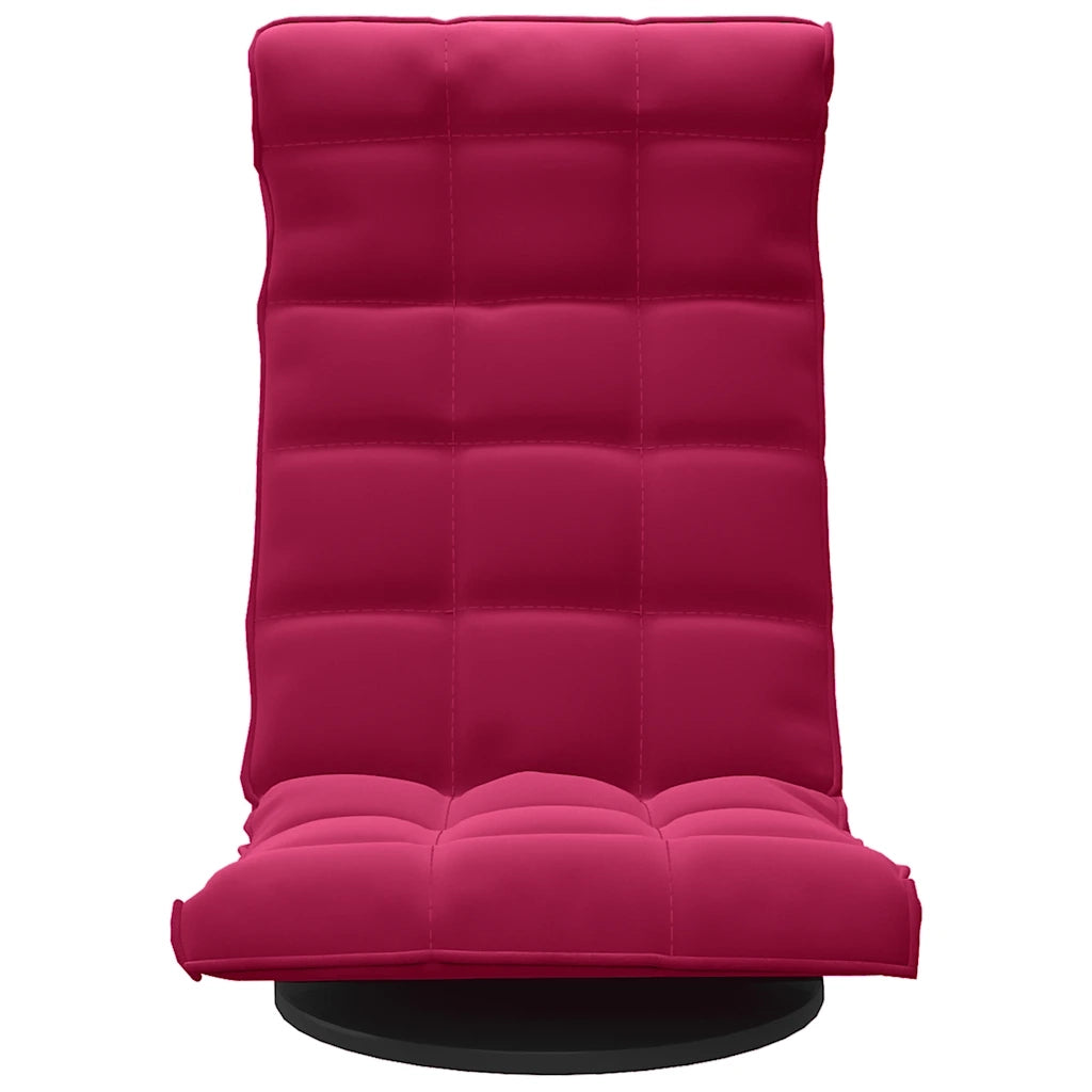 Sedia da Terra Girevole Rosso Vino in Velluto CFW1446015