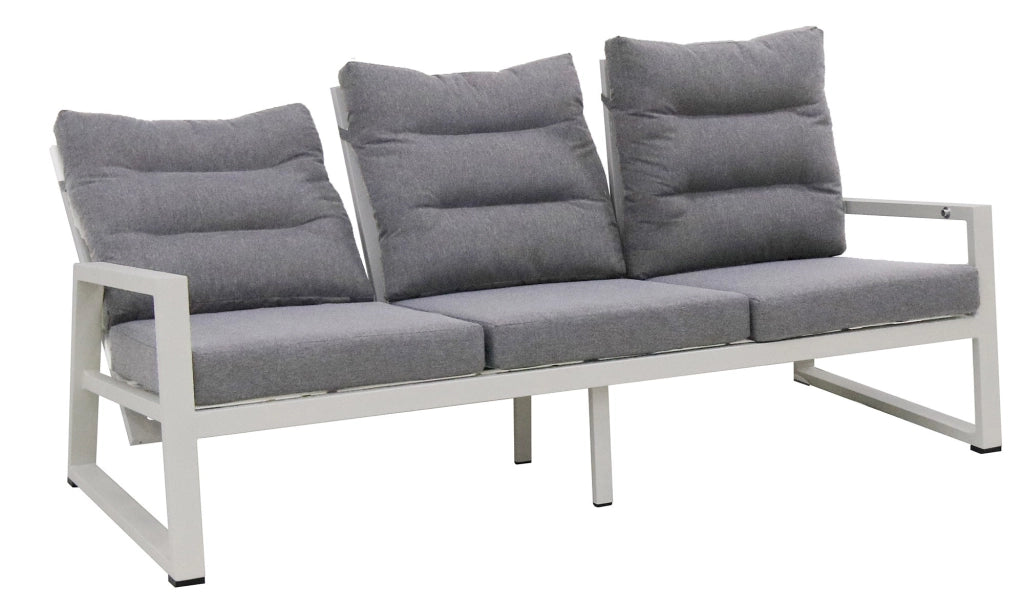 Set Salotto da Giardino Divano 3 Posti 2 Poltrone e Tavolino Mikonos Plus