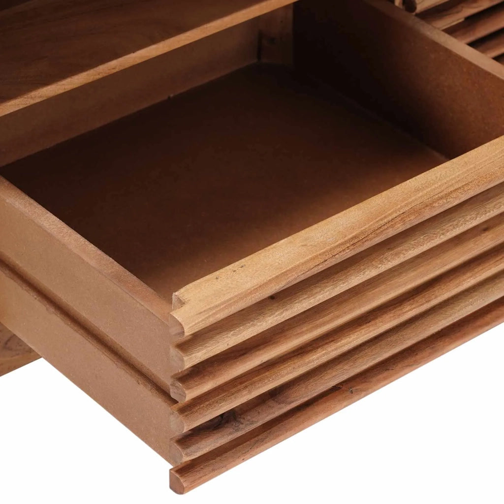 Tavolo da Caffè Fatto a Mano Marrone Teak 85 x 45,5 x 40 cm