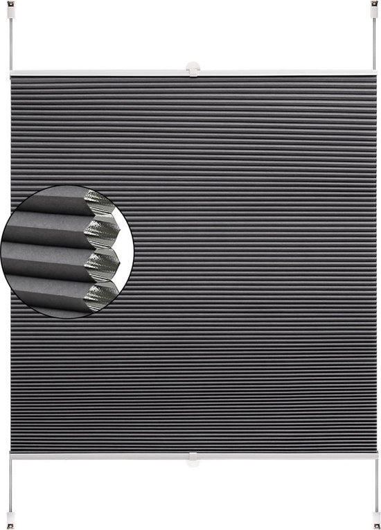Grata da luce per tende - Grigio - Translucido - 110x120cm - Senza foro