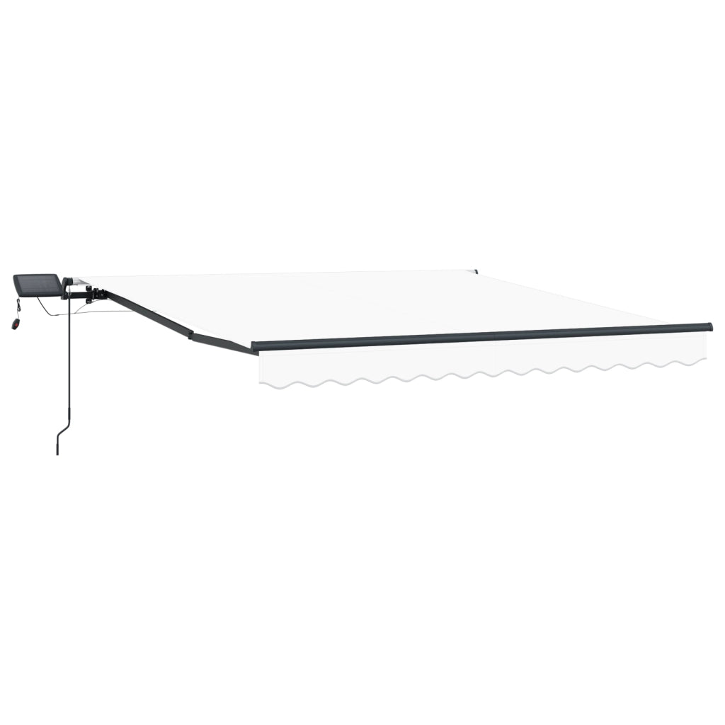 Tenda Retrattile Manuale  con LED Bianca 300x250 cm