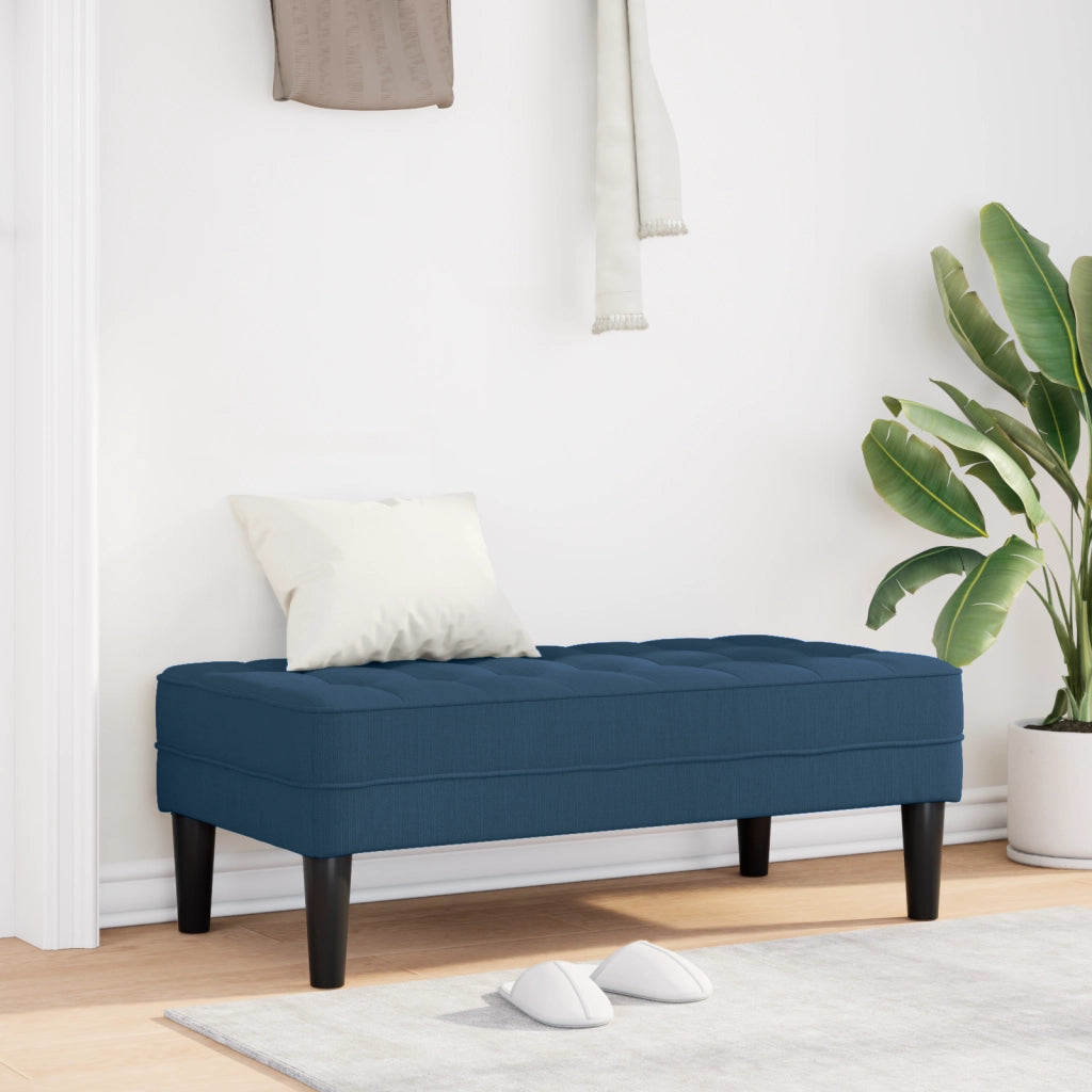 Panchina  Blu 113x57x39 cm in Tessuto