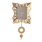 orologio vanity pendolo Oro laccato in Ferro 26,7x54Hcm