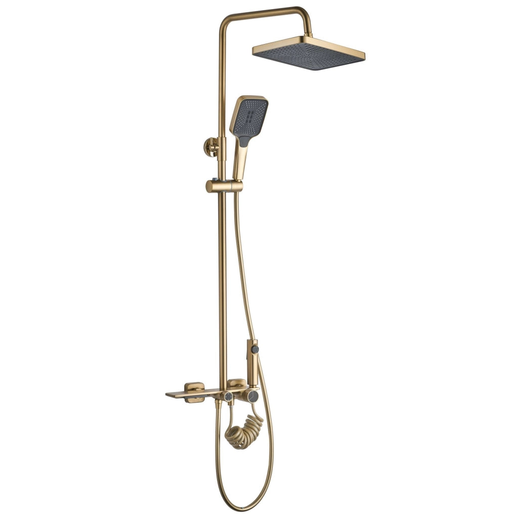 Set Doccia Rea Helix Brush Gold