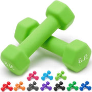 Set di manubri in neoprene da 23 kg con grip anti-rotazione, coppia con manubri a manubrio, accessori per fitness